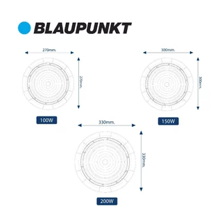 BLAUPUNKT โคมไฟไฮเบย์ 100W 150W 200W แสงขาว LED HIGH BAY รุ่น FALCON มาตรฐานเยอรมัน รับประกัน 2 ปี