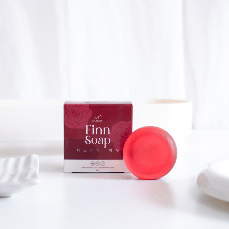 FINN SOAP สบู่ฟิน สบู่อนามัยสำหรับจุดซ่อนเร้น ขนาด 30 กรัม น้องสะอาด หอม