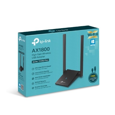 TP-LINK (ยูเอสบีไวไฟ) Archer TX20U Plus AX1800 Wireless USB Adapter