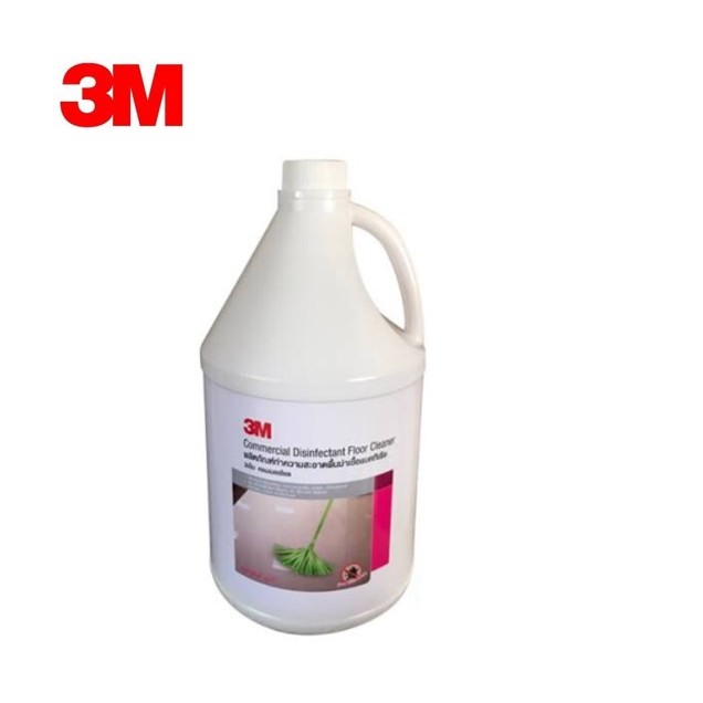 น้ำยาถูพื้น3m และฆ่าเชื้อ 3เอ็ม ขวดกลม ฆ่าเชื้อ แบคทีเรีย กลิ่น ลิลลี่ บูเก้ ขนาด3.8ลิตร