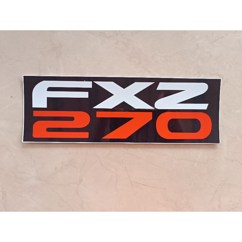 สติกเกอร์ FXZ 270 ติดข้างประตู ISUZU DECA270 ขนาด 8*24 cm. ราคาต่อ1ชิ้น