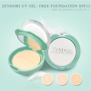 *แป้งเซนโดริ (สีเขียว) Zendori UV Oil Free Foundation SPF12