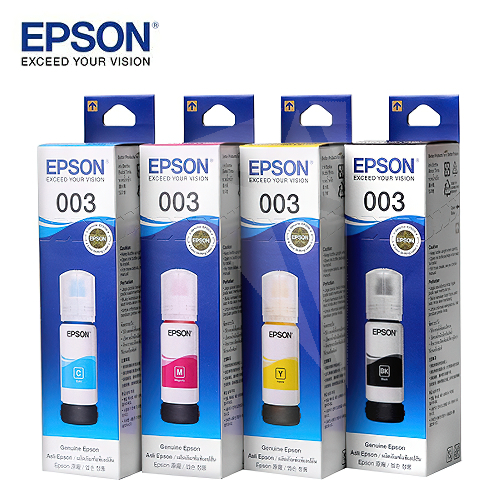 หมึกเติมของแท้ เอปสัน EPSON 003 ของแท้ 100%เหมาะสำหรับ L3110 L3210 L3216 L3150 L3250