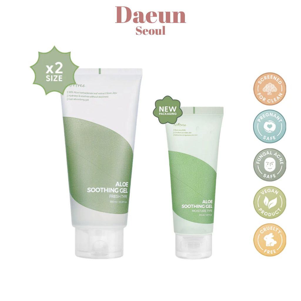 ISNTREE Aloe Soothing Moist Gel 150mL/ISNTREE Aloe Soothing Fresh Gel 300mL