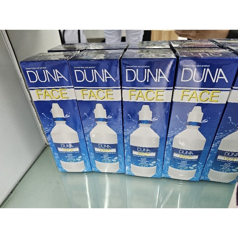 น้ำยาล้างคอนแทคเลนส์ ดูน่า DUNA Face 500 ml น้ำยาแช่และทำความสะอาดคอนแทคเลนส์ DUNA FACE Contact lens care product