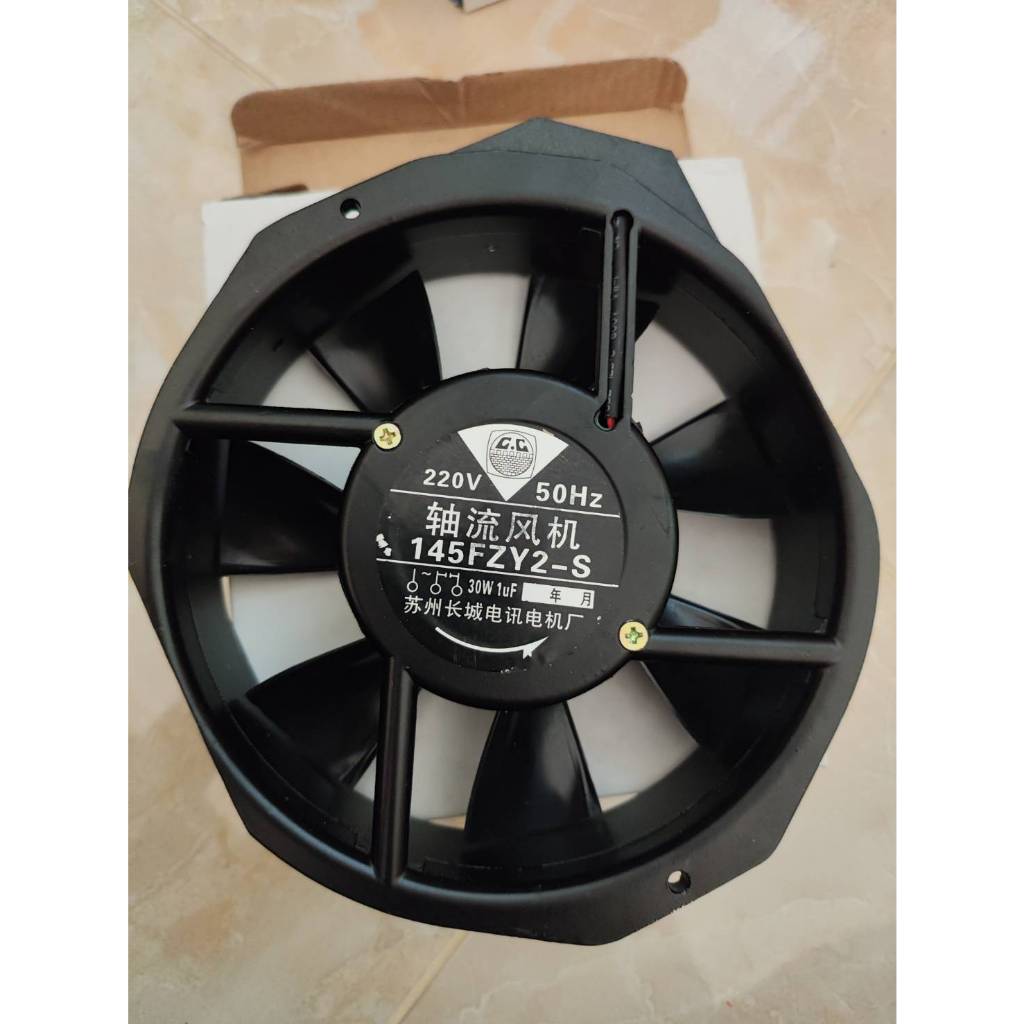 MODEL:145FZY2-S FAN พัดลมกลมตัดข้าง8เหลี่ยม 220VAC 30W 50/60Hz IP54 ขนาด 172x150x38MM.