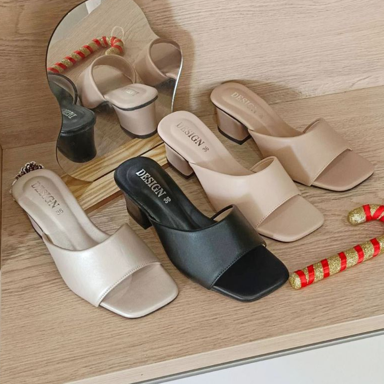 รองเท้าส้นสูงผู้หญิง สไตล์เกาหลี สูง 2 นิ้ว ของแท้จาก LT Design Brand รุ่น LT-10  ( พร้อมส่ง )