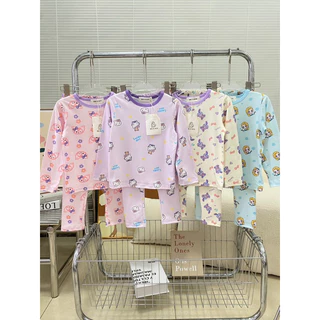 BBKIDS 03 ชุดนอนเด็ก ชุดเด็กแขนยาว ชุดเสื้อกางเกงสีเดียวกัน