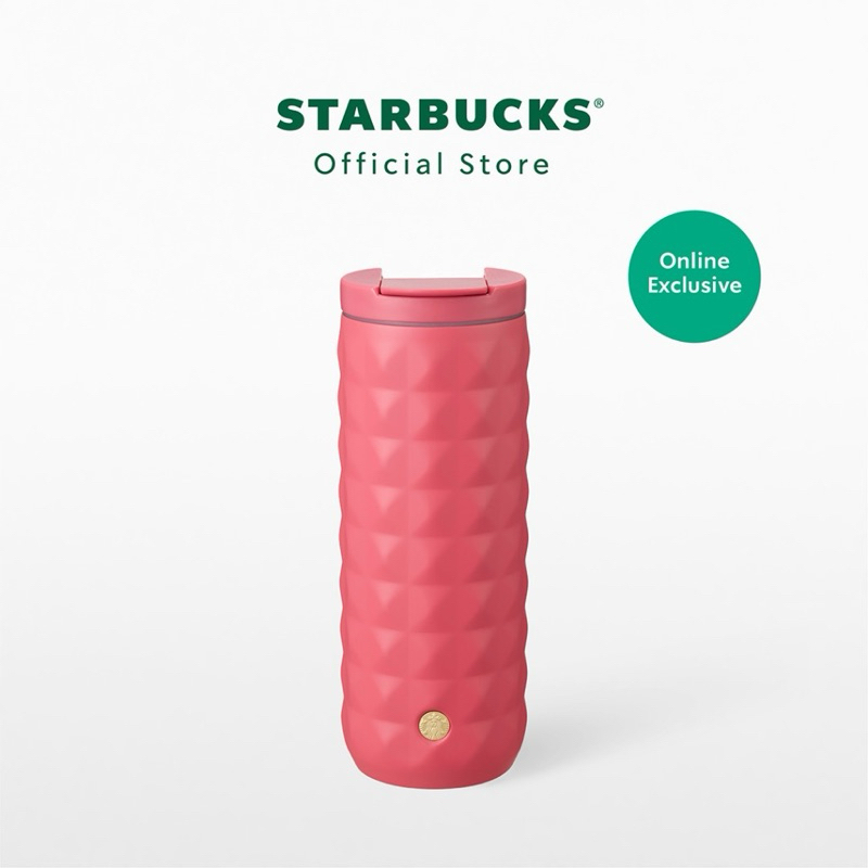Starbucks Dusty Rose Siren Badge Tumbler 16oz.🐲2024