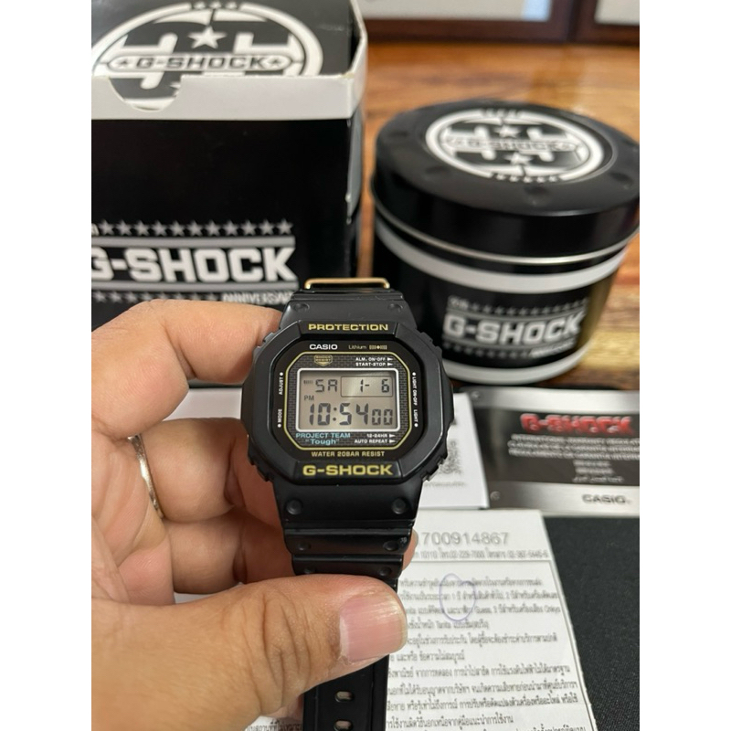 นาฬิกามือสอง G-Shock  limited edition ครบรอบ 35 ปี รุ่น DW-5035D หายาก สภาพดี มีรอยจากการใช้งานเดิมมาบ้าง