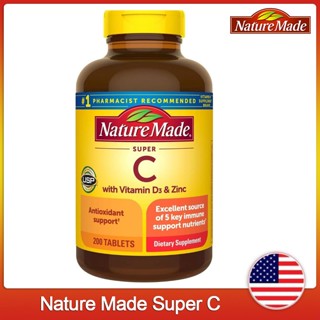 (Exp.06/2027)Nature Made Super C with Vitamin D3&Zinc 200 ta…