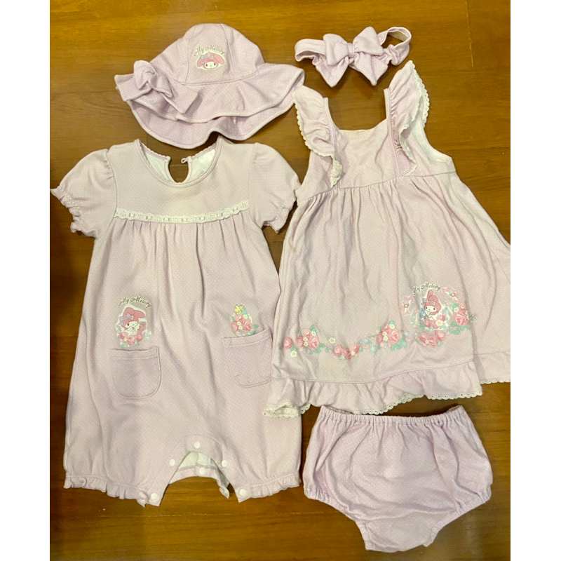 ชุดSanrio เด็กผู้หญิง size 85 ของแท้ ป้าย sanrio