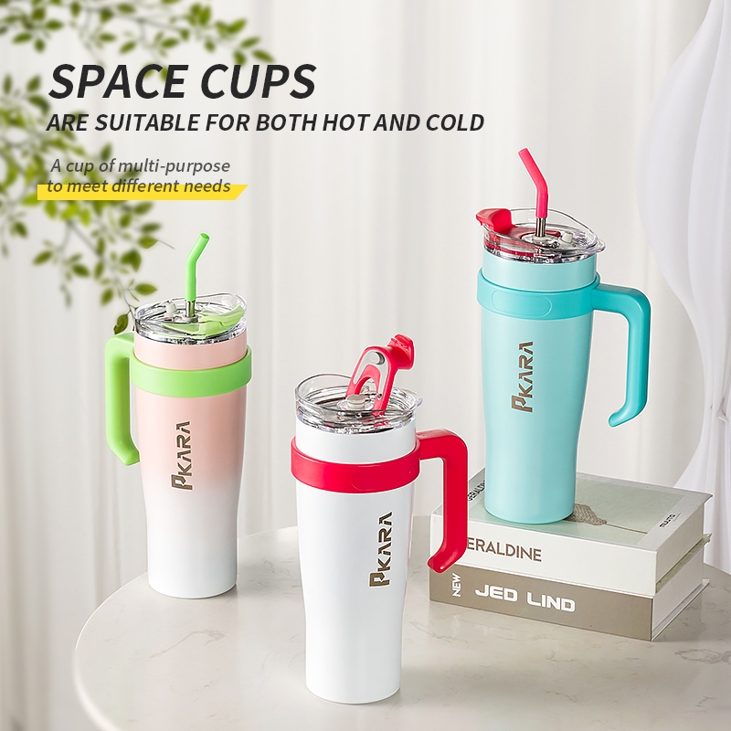 1200ML แก้วเก็บอุณหภูมิ PKARA ขนาด 40OZ ของแท้ แก้วเก็บอุณหภูมิร้อน/เย็น - รูปที่ 5