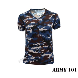 เสื้อยืด เสื้อซับใน ผ้านาโน ผ้ามัน คอวี เจ้าหน้าที่ พนักงาน ข้าราชการ ทหาร ตำรวจ ลายพราง ดำ ขาว BV