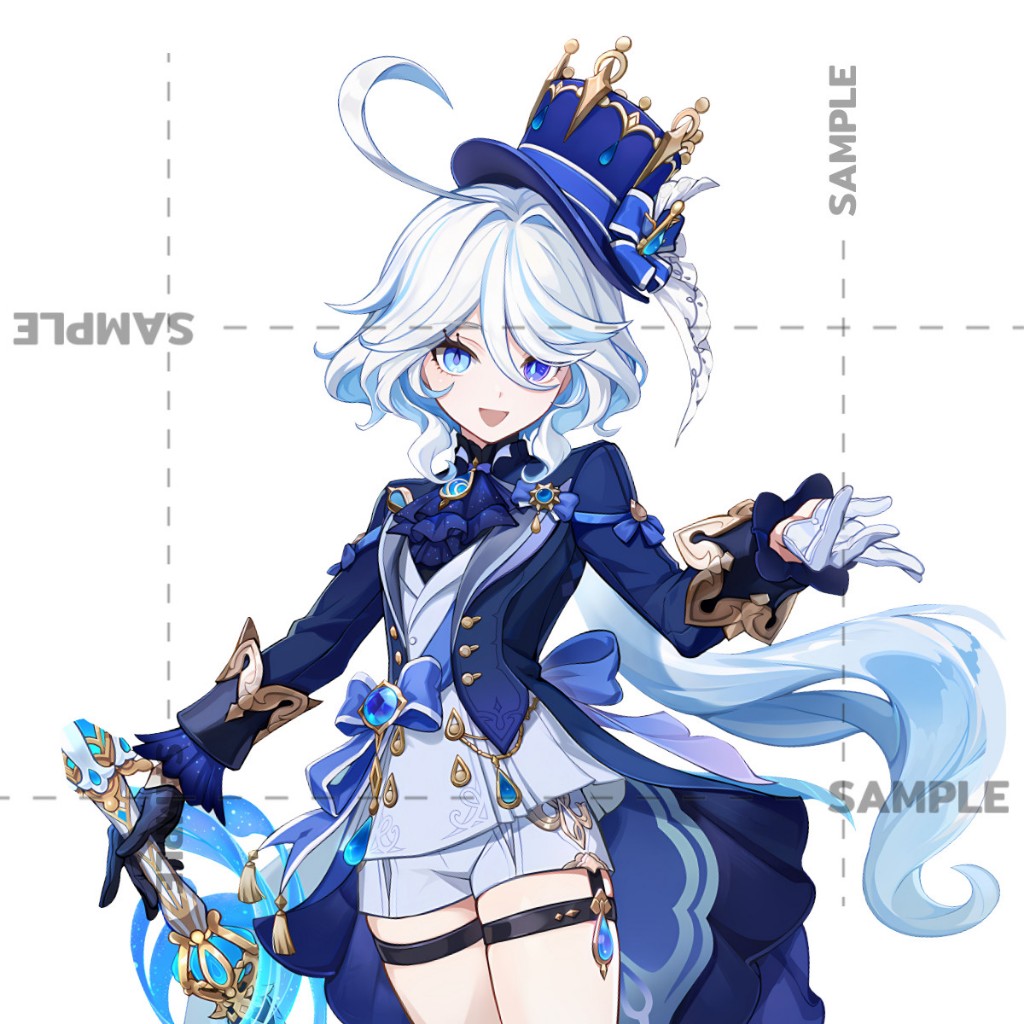 Furina Genshin Impact Die-cut สติ๊กเกอร์ 2 แผ่น Furina Sticker