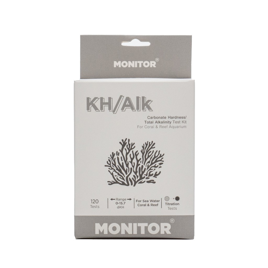 ชุดทดสอบอัลคาไลนิตี้ KH สำหรับตู้ปะการัง  MONITOR KH/ALKALINITY TEST KIT For Coral and Reef