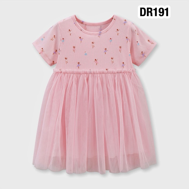 💥พร้อมส่งจากไทย💥ชุดเดรสเด็ก Brand Little Maven DR191 ใส่สบาย ลายน่ารักมาก ผ้านิ่มสุดๆ