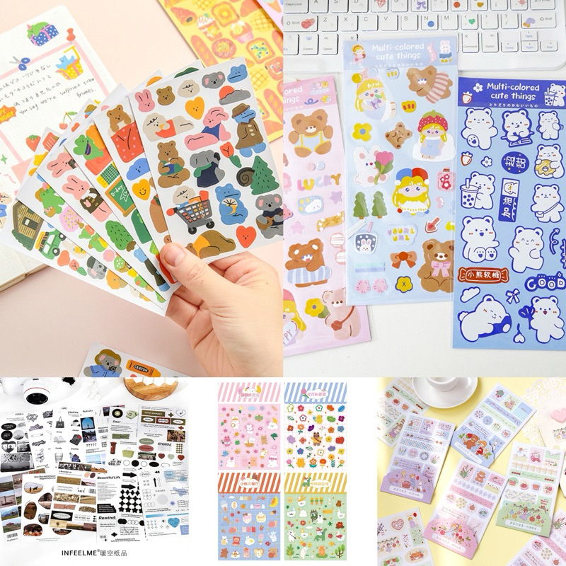 โละ! สติกเกอร์คละแบบตามภาพ คละแบบไม่ซ้ำ