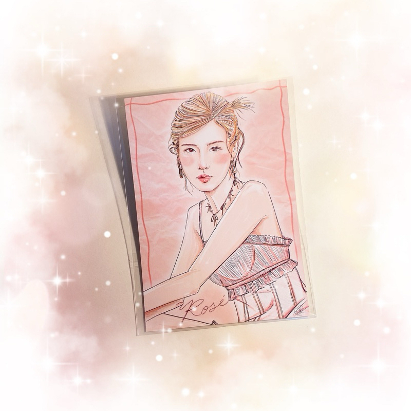 💖 Rosé postcard fanart BLACKPINK