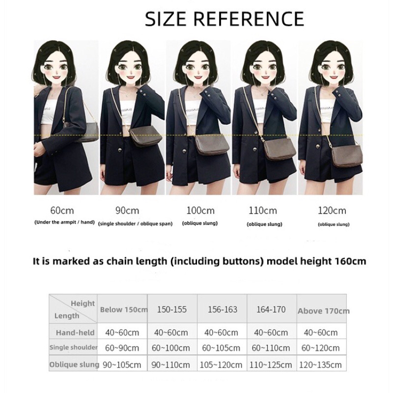 สายกระเป๋า แบบการ์ดเสียบมีตะขอถอดได้ (สายโซ่พร้อมการ์ด ไม่รวมกระเป๋า) By Rose Brandname