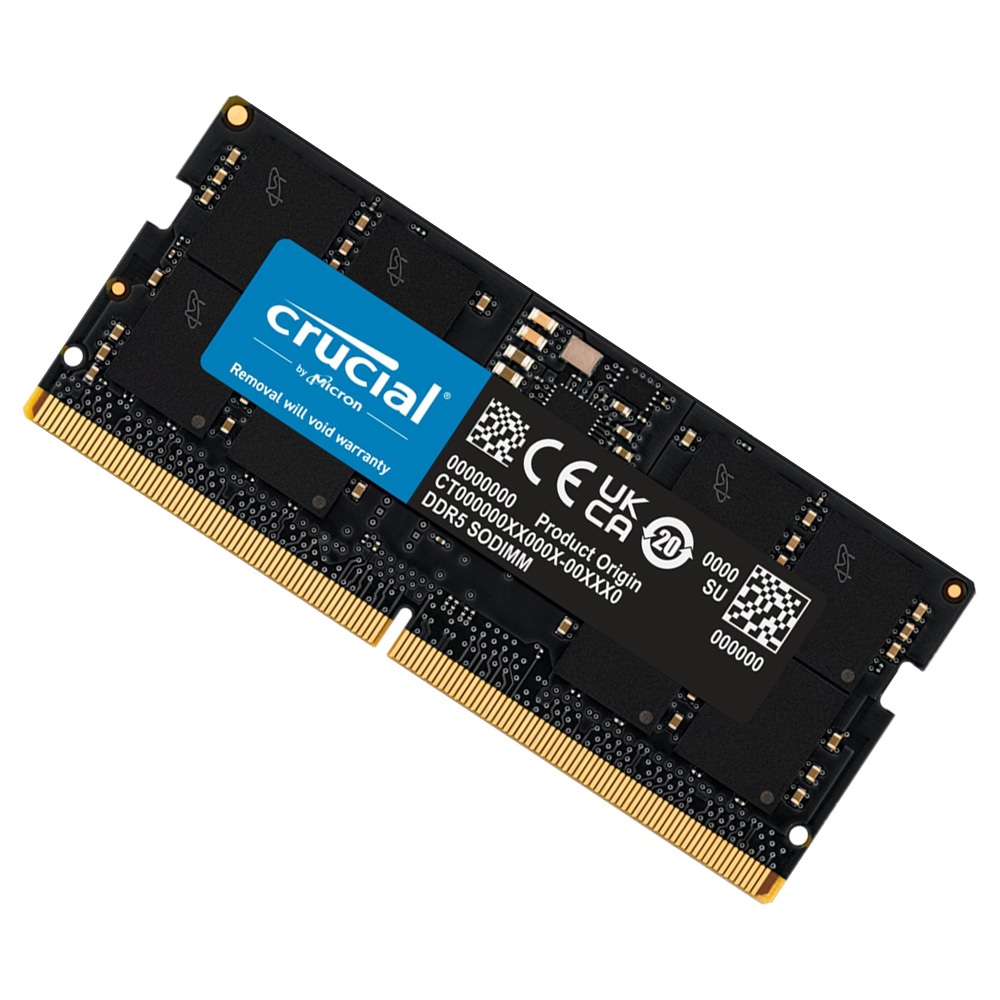 16GB DDR5 4800 RAM NOTEBOOK (แรมโน้ตบุ๊ค) CRUCIAL SODIMM CL40 16Gbit (CT16G48C40S5)