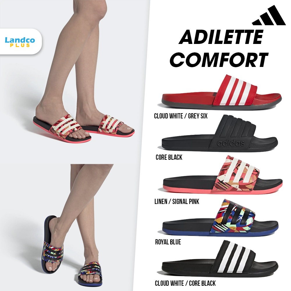 Adidas Collection รองเท้าแตะ SPF  Adilette Comfort รุ่น EG1852 / FW5337 / FW7256 /  FW7255 / AP9966 
