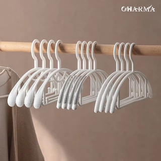 GHARMA ไม้แขวนเสื้อPP เคลือบซีลีโคนกันลื่นไม้แขวนเสื้อกันลื่นไร้ร่องรอยนาโน กันลื่นไม่หลุดผู้ใหญ่41*18cm