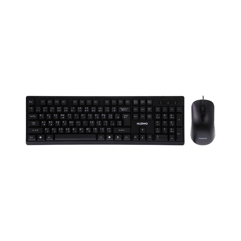 NUBWO Mouse+Keyboard 2IN1 USB NKM628 BLACK