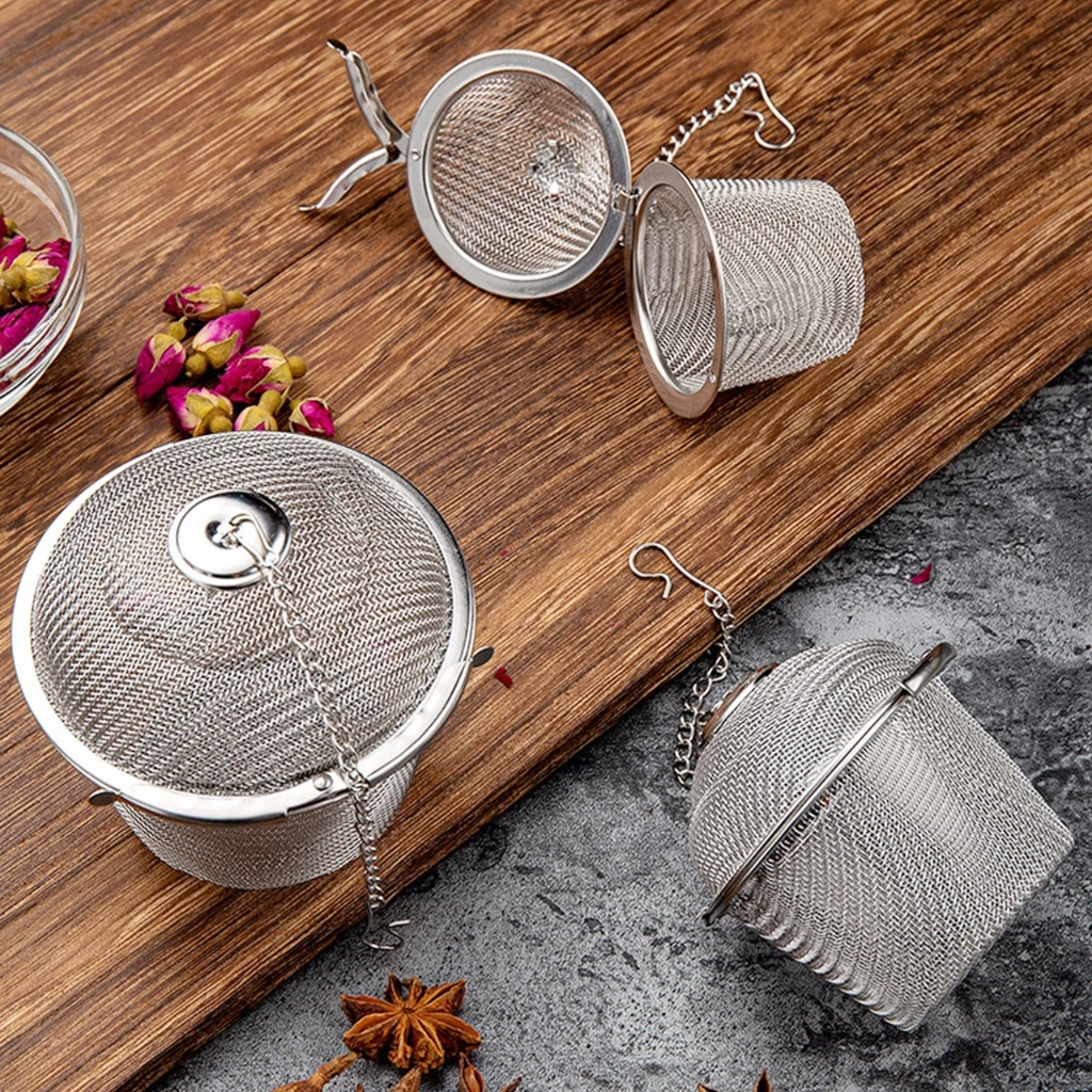 Alechaung ที่กรองชา ลูกบอลกรองชา Tea Infuser ขนาดเล็กง่ายต่อการใช้ กรองชา ที่กรองชา สแตนเลส ที่กรองน้ำชา อุปกรณ์สำหรับชา thumbnail 3