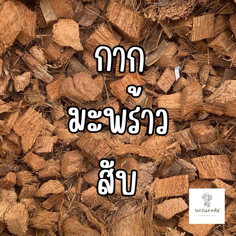 กากมะพร้าวสับ 2 ลิตร ขุยมะพร้าว กากมะพร้าว มะพร้าวสับ ผสมดินปลูก รองก้นกระถาง