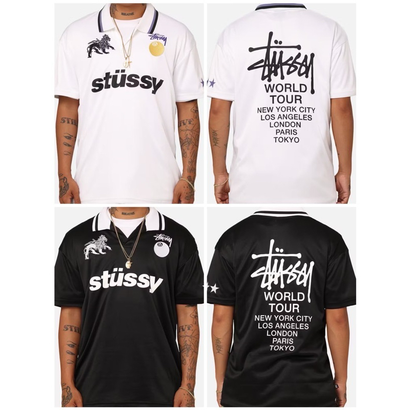 STUSSY FOOTBALL POLO TEE