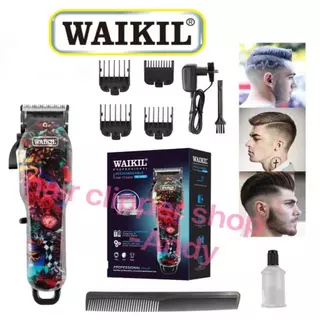 [ประกัน 1ปี] WAIKIL ใหม่ล่าสุด!! ของแท้100%WL-6065ปัตตาเลี่ยนไร้สายปัตตาเลี่ยนไร้สายกรรไกรทรงกรวยเดิมสำหรับช่างทำผมและช่