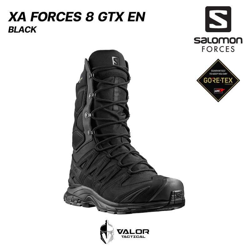 Salomon - XA Forces 8 GTX EN [Black] รองเท้าผู้ชาย สีดำ รองเท้าทหาร คอมแบท สำหรับเดินป่า ลุยน้ำลุยโคลน