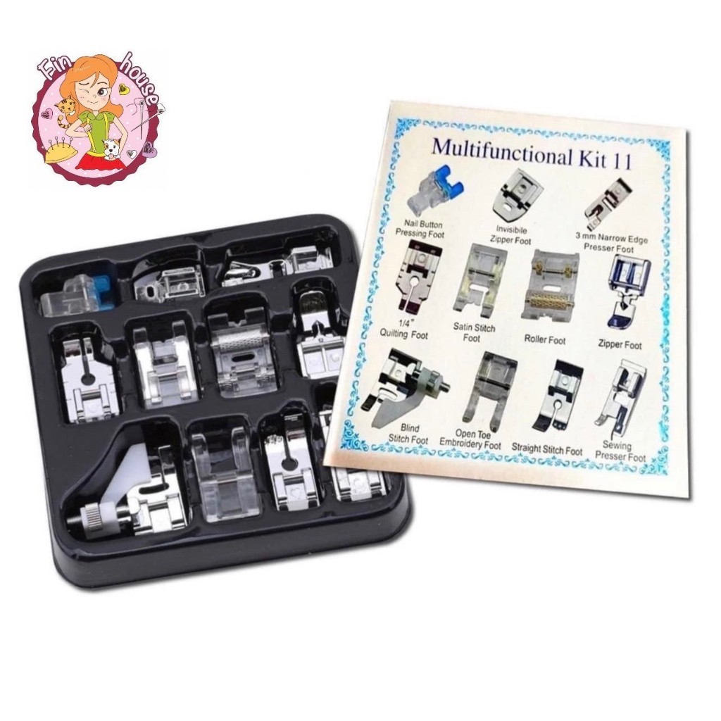 🧸ชุดตีนผี 11 แบบ สำหรับจักรกระเป๋าหิ้ว📍