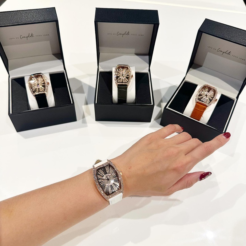 oval watch ตัวเรือน สีโรสโกล