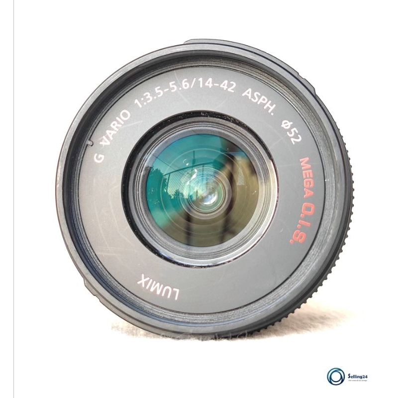 เลนส์ออโต้ Panasonic LUMIX G VARIO 14-42mm F3.5-5.6 ASPH. MEGA O.I.S Micro 4/3Mount M4/3 พร้อมฝาหน้า