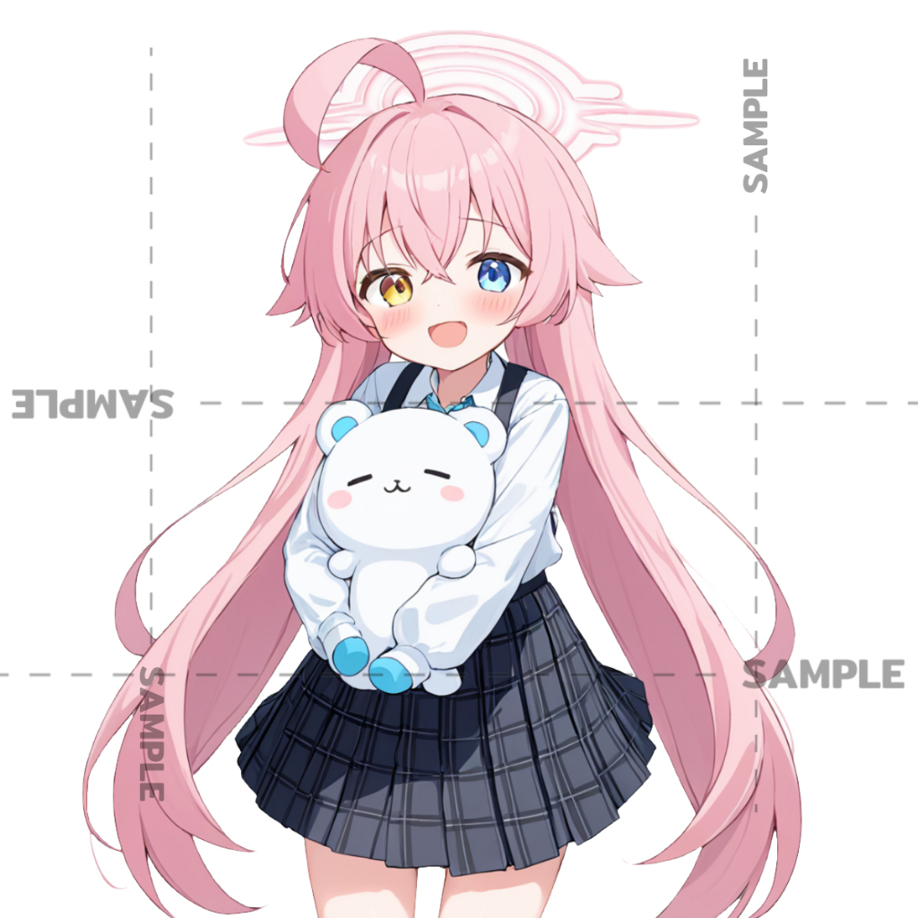 Hoshino Blue Archive สติ๊กเกอร์ 2 แผ่น Takanashi Hoshino Blue Archive Sticker fan