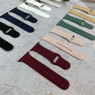 จัดส่งจากกรุงเทพ สายซิลิโคน สําหรับแอปเปิ้ลวอช ปรับง่ายสําหรับ iwatch 1110 9 8 7 6 SE 5 4 3 2 138/40/41/42/44/45/46/49mm