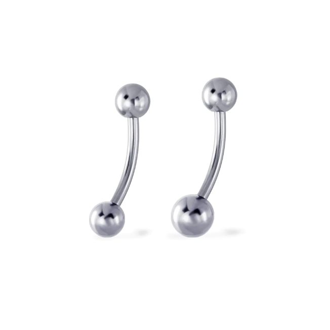 Piercingroom by Jay Titanium Plain Ball Belly Ring Titanium G23 เกรดการแพทย์ (ราคาต่อชิ้น)