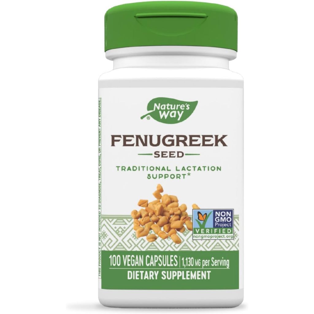 Nature's Way Fenugreek Seed 1130 mg 100 Vegetarian Capsules