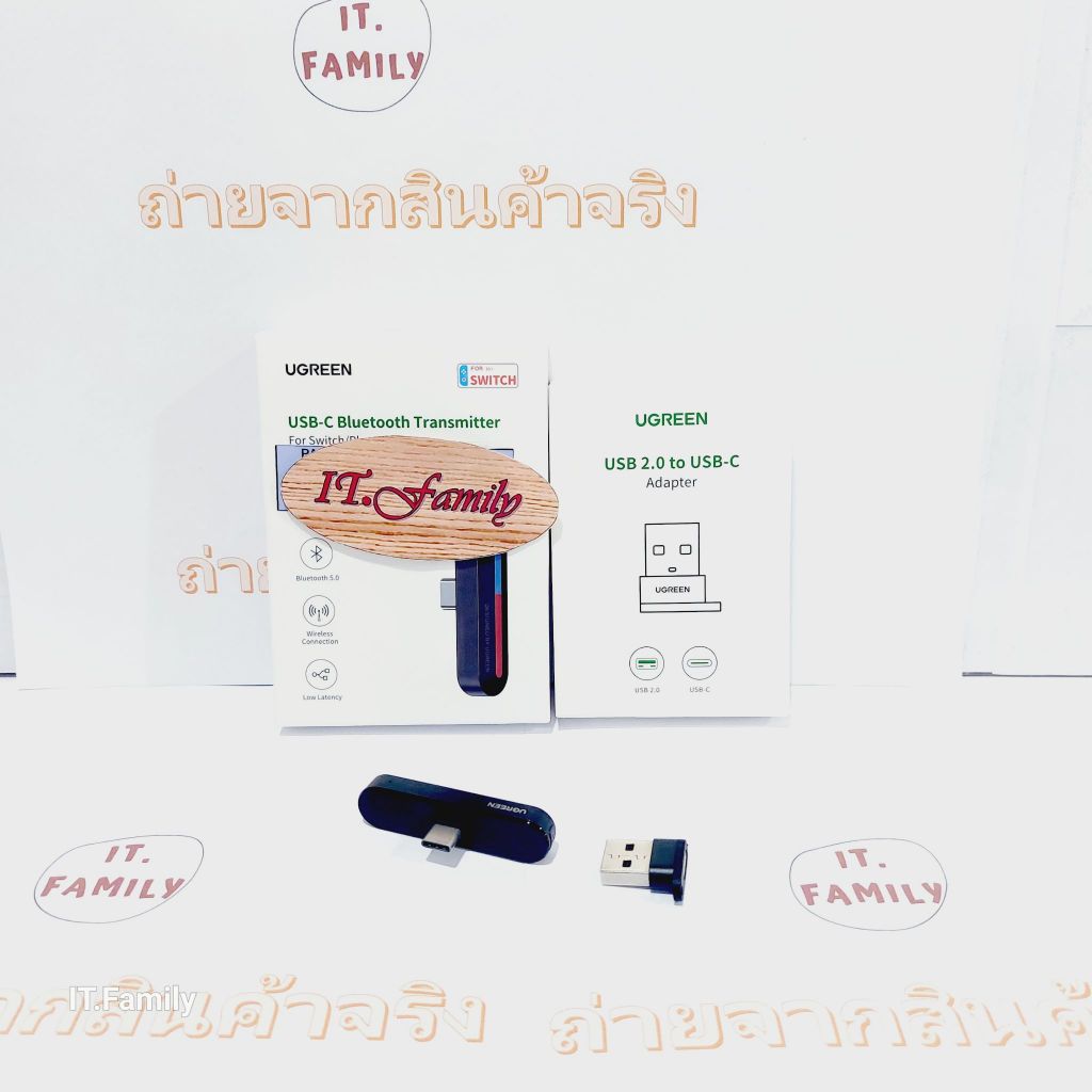Type-C Bluetooth 5.0 (Transmitter) สำหรับNintendo SWITCH , PlayStation +ตัวแปลงUSB-A (80894) UGREEN 
