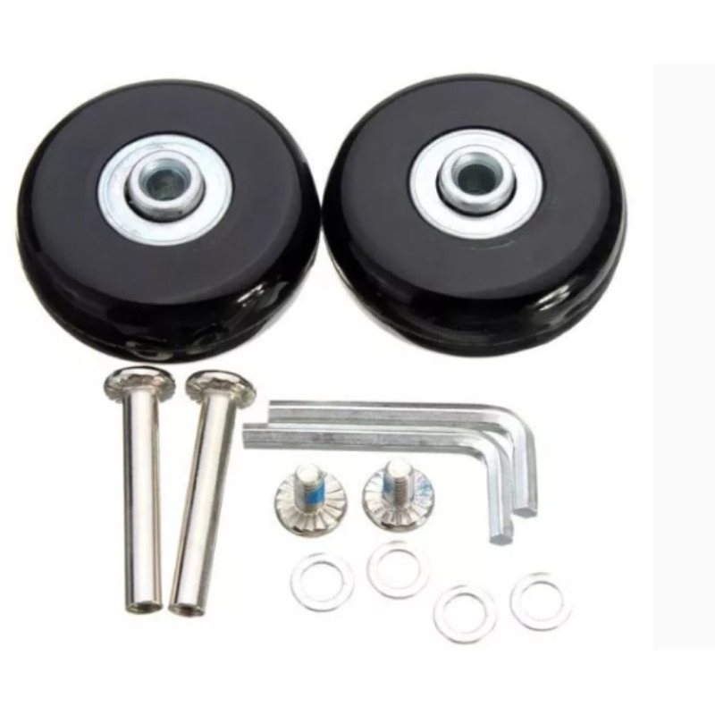 [พร้อมส่ง][เกรดพรีเมี่ยม] ล้อกระเป๋าเดินทาง อะไหล่ล้อกระเป๋าเดินทาง พร้อมอุปกรณ์ประกอบล้อ ลื่นดีไม่มีสะดุด