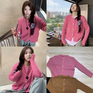 PLEMEE Cardigan เสื้อไหมพรหมกันหนาวเนื้อนุ่มดีเทลลายสวยชัด🔥พร้อมส่ง