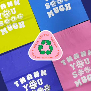 สินค้าใหม่! 50ซอง|แพค ซอง100% Recycled มี4สี ซองไปรษณีย์ Thank you sooo much ผลิตจากพลาสติกรีไซเคิล
