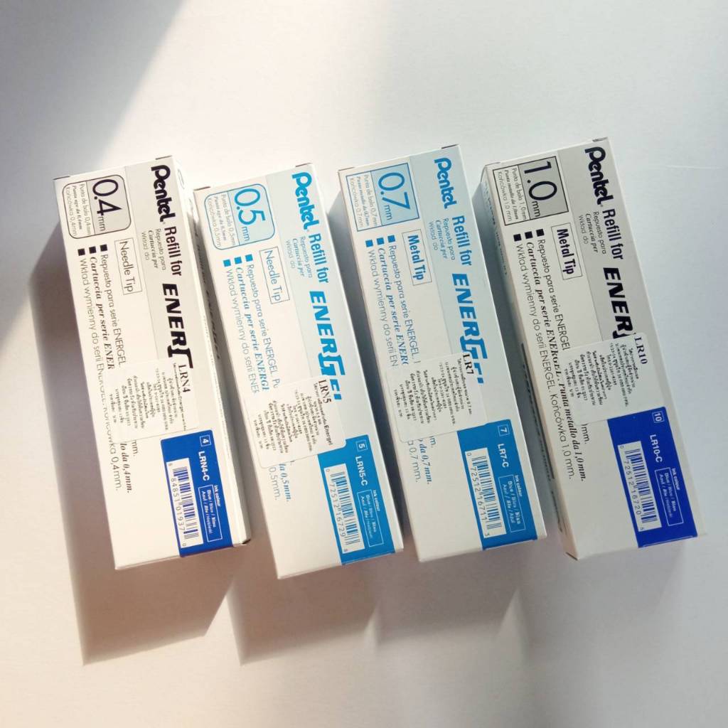 (12 ชิ้น) ไส้ปากกา Pentel Energel LRN4 / LRN5 / LR7 / LR10 / LRP5 / Pentel Energel Refill