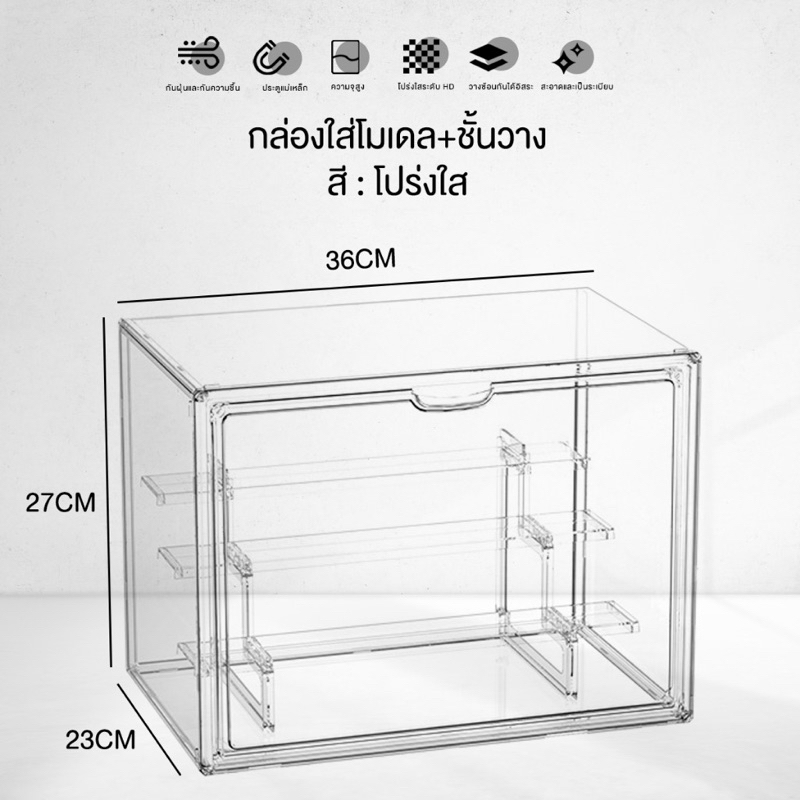 กล่องฟิกเกอร์ ตู้โมเดล ชั้นโชว์โมเดล ตู้โชว์โมเดล ที่ตั้งโชว์ ตู้ใส่ฟิกเกอร์ ตู้โชว์ตุ๊กตา (ราคาต่อ1ใบ)(พร้อมส่ง/พรี)