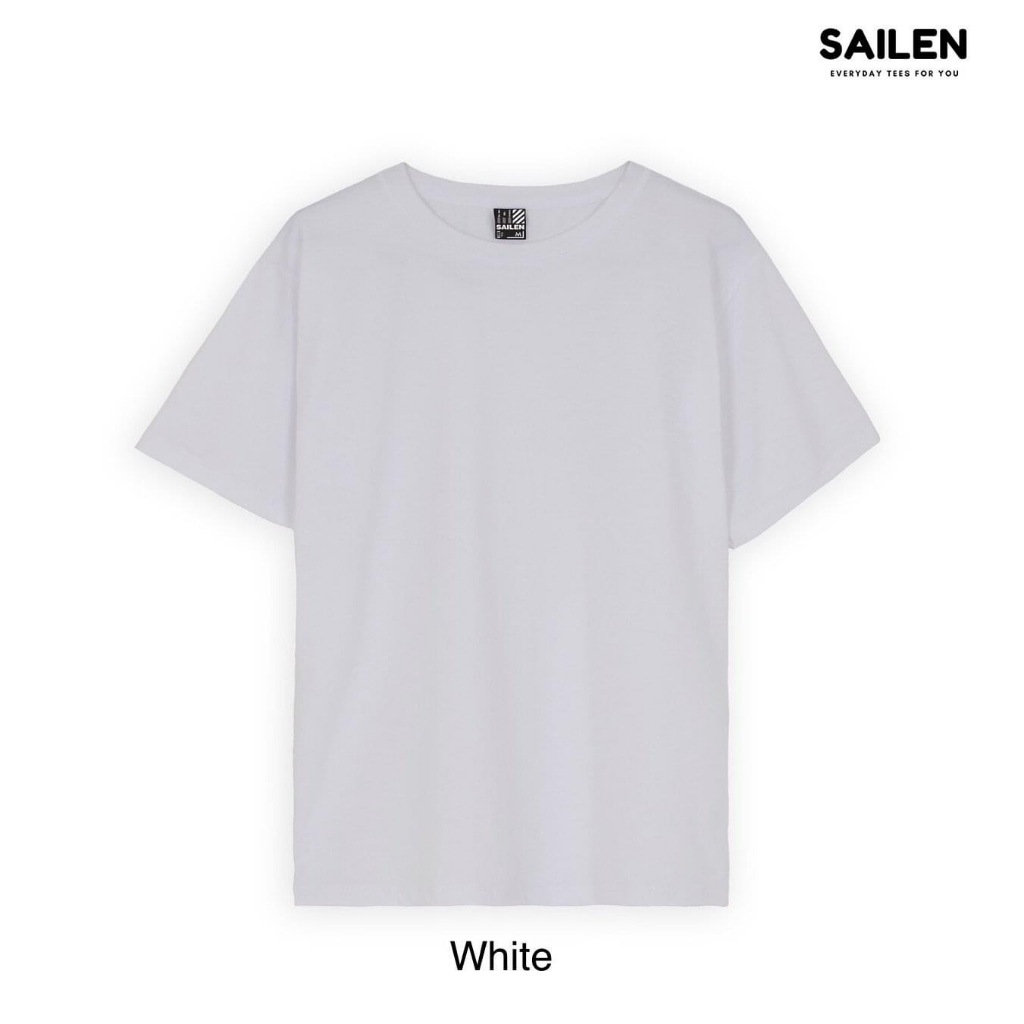 Sailen เสื้อยืดคอกลม unisex รุ่น normal ผ้านุ่มหนาใส่สบายสุดๆ ไม่หด ไม่ย้วย ไม่ยับ