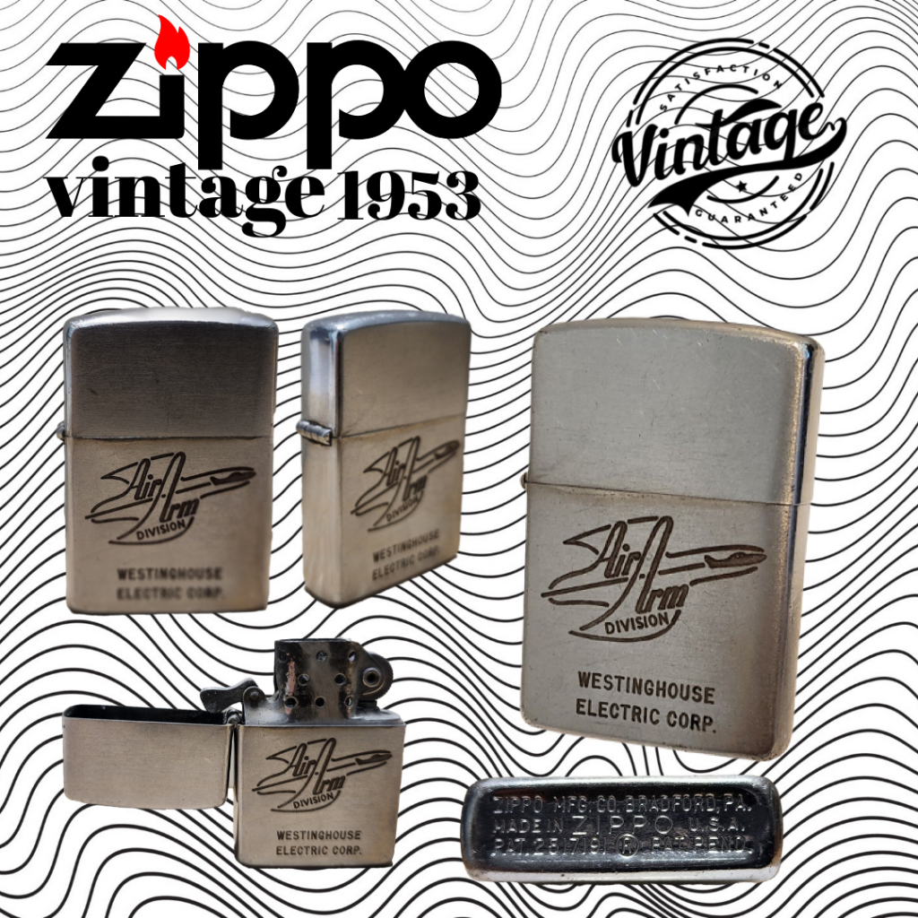 VINTAGE Zippo Westinghouse Electrical Corp, 100% ZIPPO Original from USA, used. Year 1953