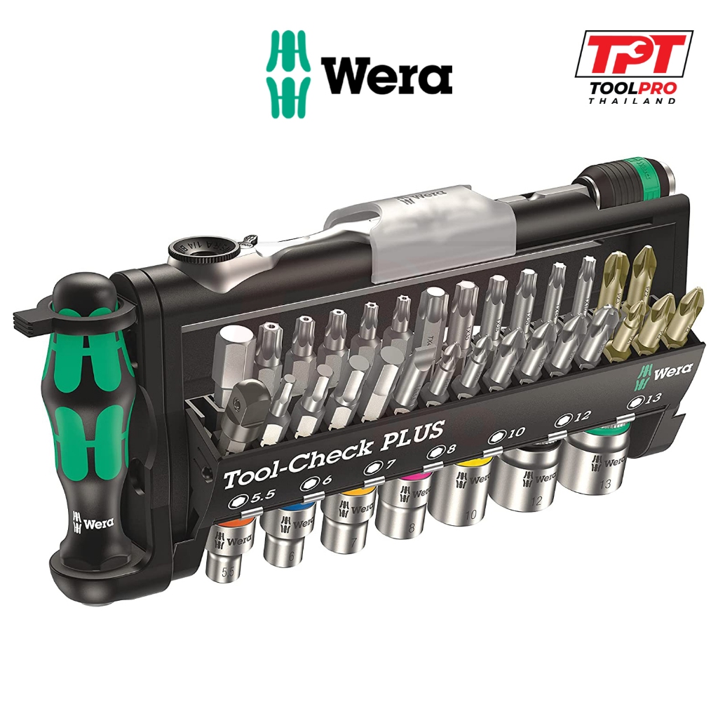 Wera ชุดเครื่องมือ 1/4" Tool Check Plus (05056490001)