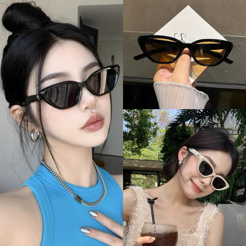 แว่นตากันแดด ทรงสามเหลี่ยม CatEye กรอบเล็ก [[🇹🇭พร้อมส่ง]]